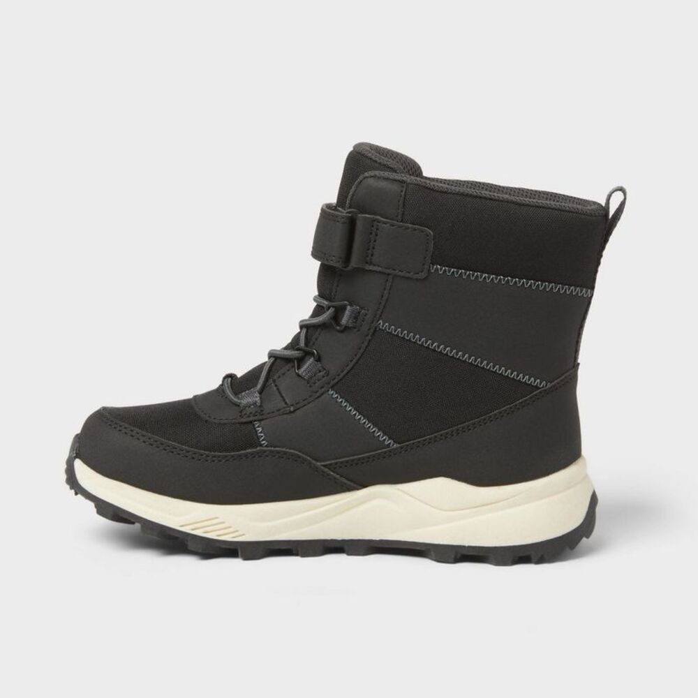 Cat & Jack - Kids' Noah Hiker Winter Boots - Cat & Jack Black 1 Black - Picture 2 of 4